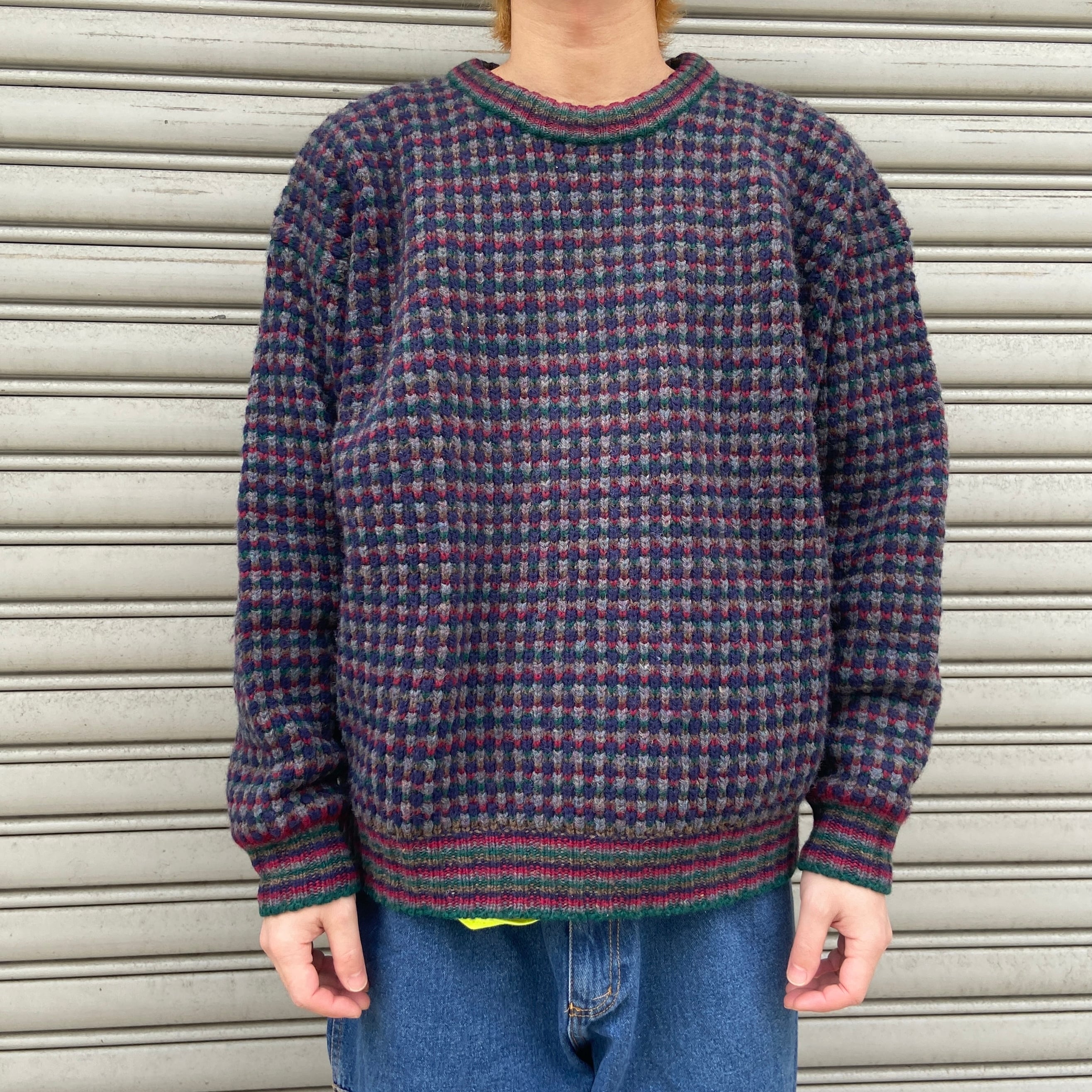 送料無料』Eddie Bauer エディーバウアー 80s 90s 黒タグ ウール