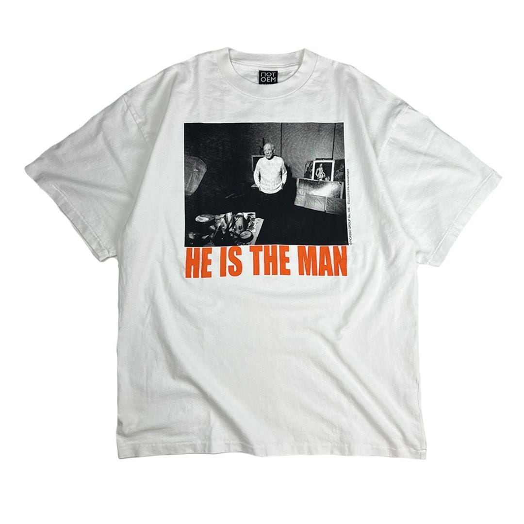 WEB限定】ピカソ Tシャツ He Is The Man ホワイト | hmm, by WEB限定】ピカソ Tシャツ He Is The Man ホワイト | hmm, by