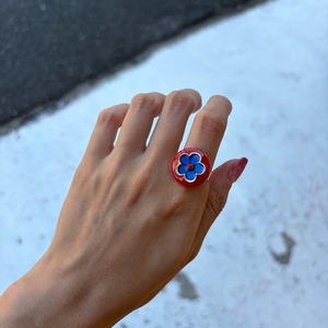 TOPANGA Jewelry  FOLK Art Ring Flower　フォークアートリング　フラワー　　指輪　リング　　Ring　