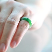 【10号 】 翡翠 甲丸リング A貨翡翠 jd_rg1961