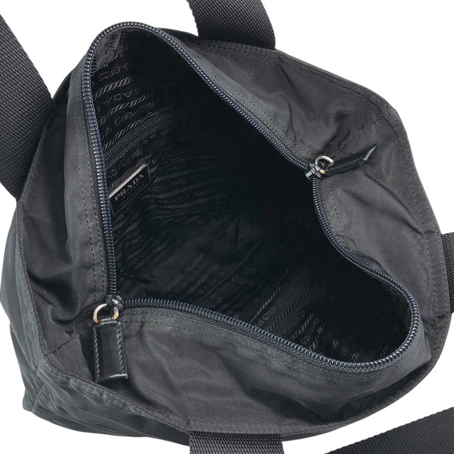 PRADA プラダ トートバッグ ブラック トライアングルロゴ ナイロン vintage ヴィンテージ オールド dmp62y