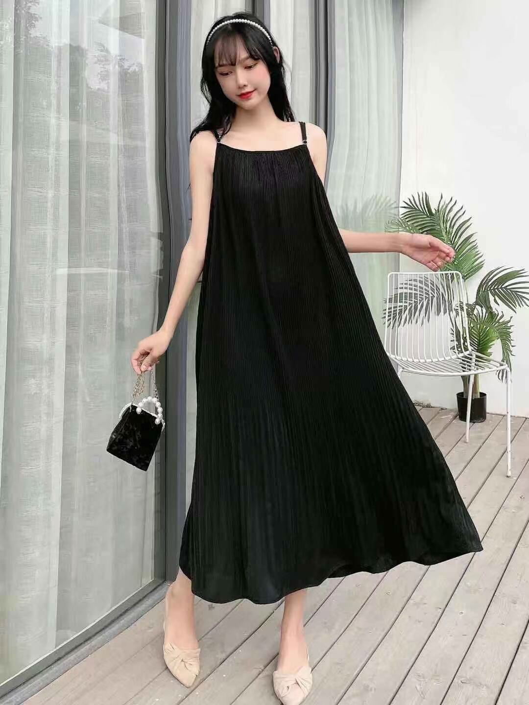 プリーツ　キャミワンピース　AJ33287-820