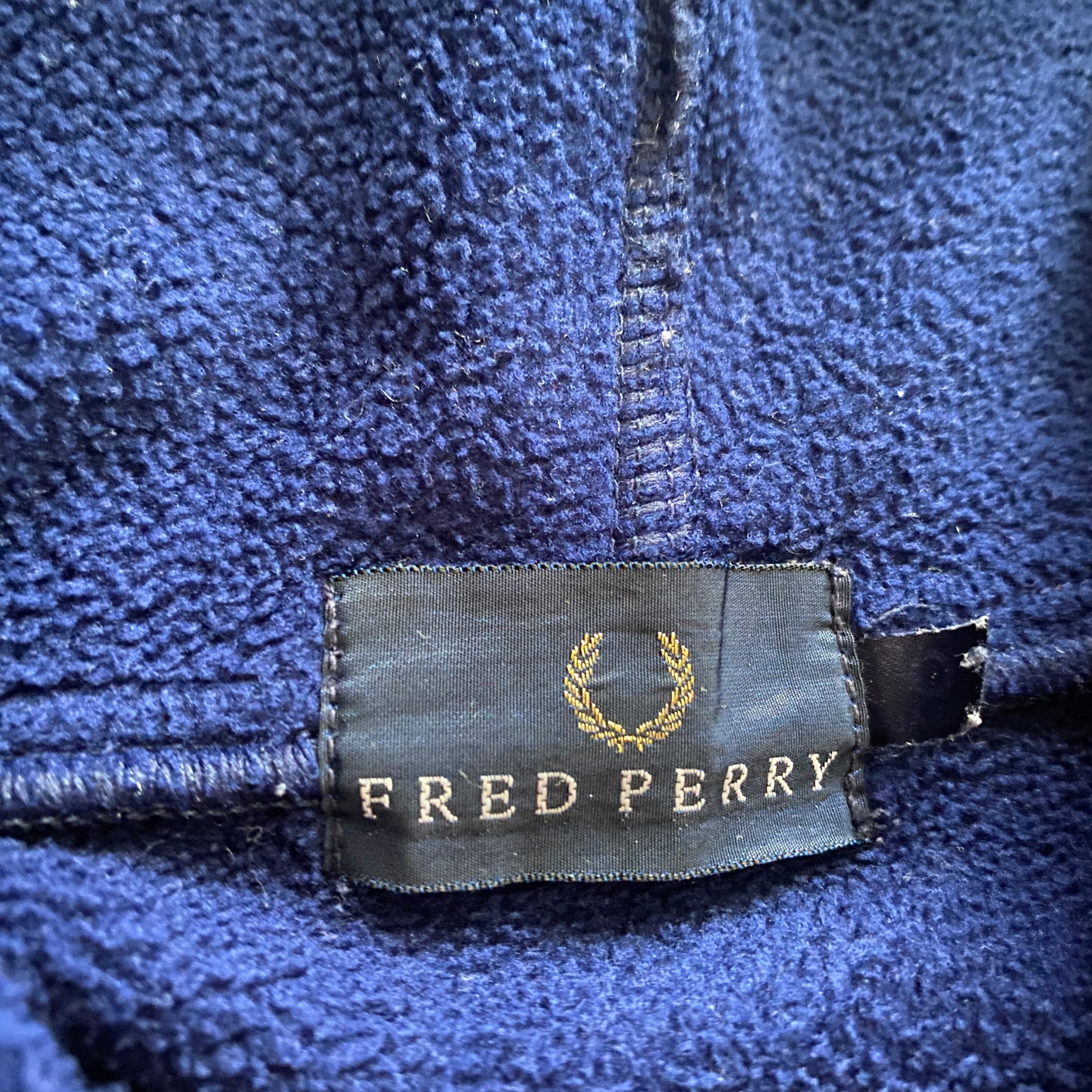 【極美品】フレッドペリー　ハーフジップ　刺繍ロゴ　トラックジャケット　ジャージ