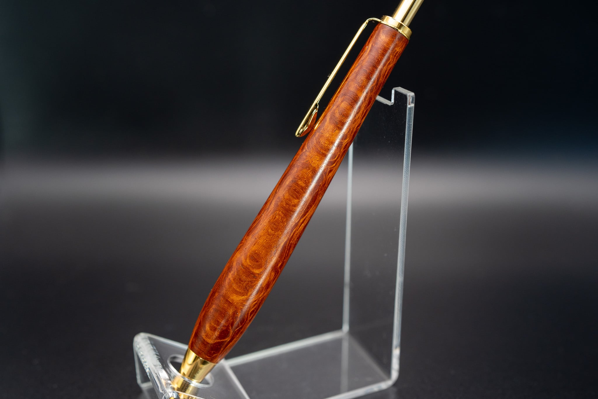 野原工芸 サペリ杢 縮杢 木軸ペン シャーペン シルバークリップ