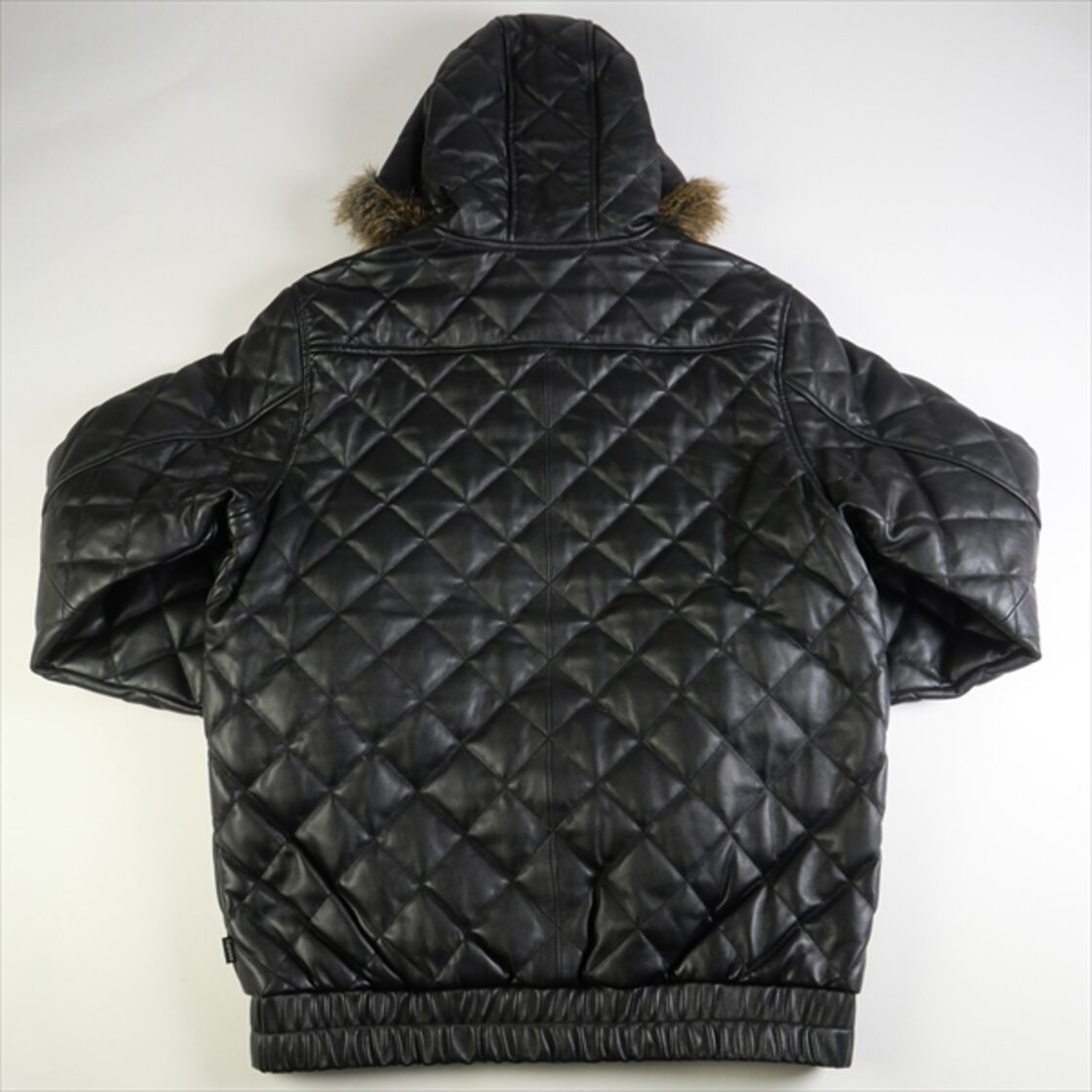 Size【M】 SUPREME シュプリーム 13AW Quilted Leather Hooded Jacket 