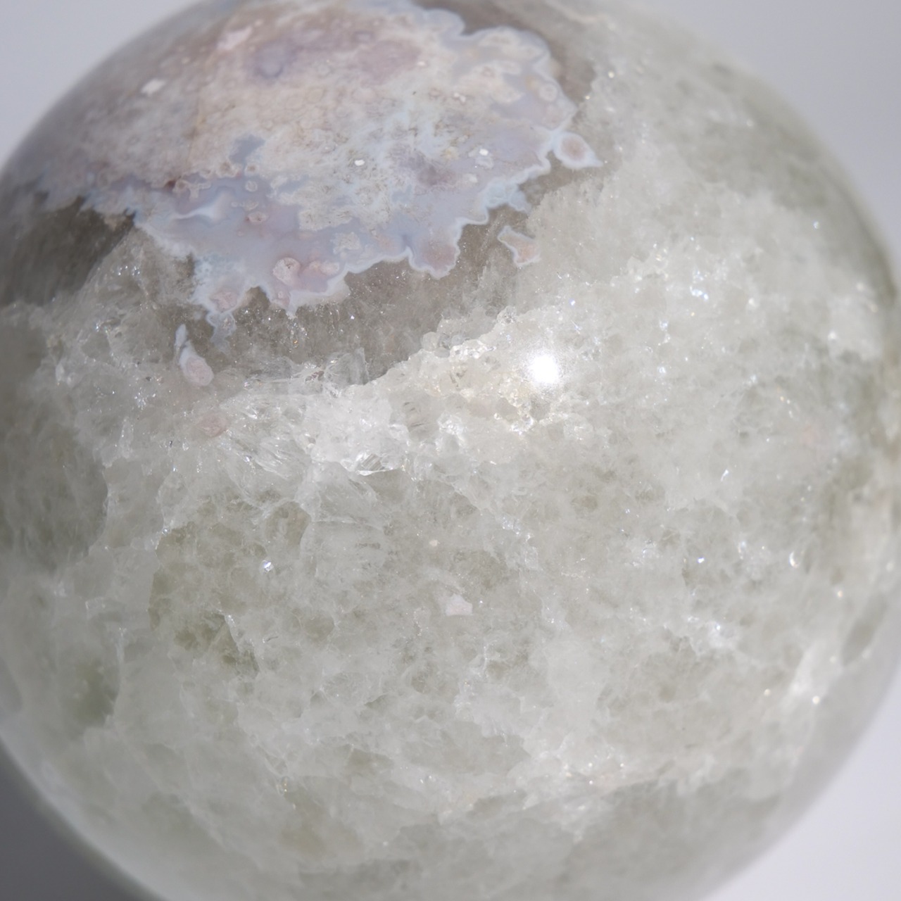 グリーンクォーツ フラワーアゲート / スフィア【φ9.3cm】