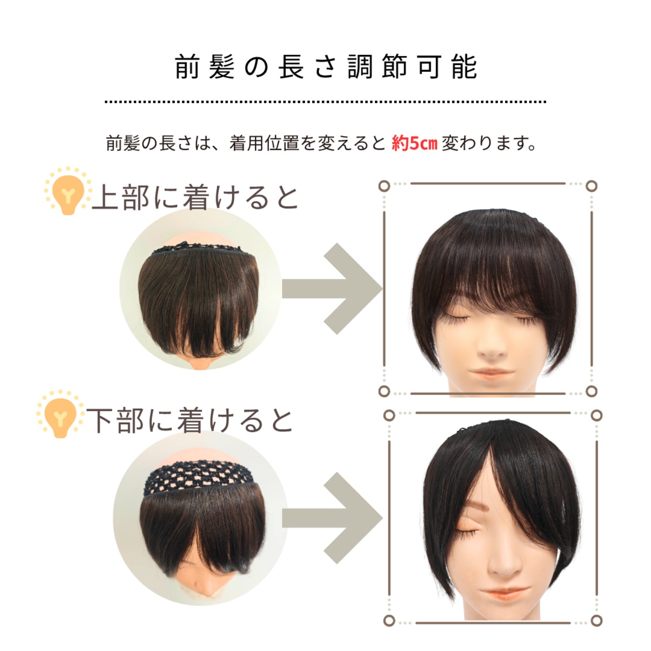 【医療用ウィッグ】 人毛100% 帽子用ウィッグ(バンドタイプ)ショートヘア|髪付きウィッグ インナーウィッグ 髪付き帽子 医療用ウィッグ