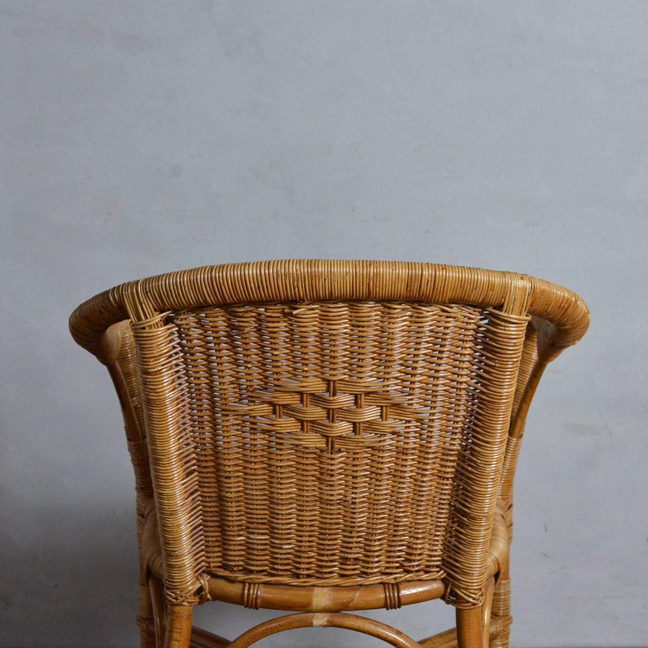 ☆アンティーク☆ ラタン 籐 チェア 古道具 Rattan Chair / ラタン チェア 【A】〈椅子・籐張り・店舗什器