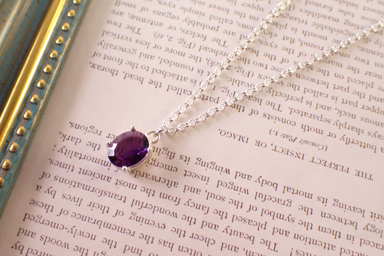 アメジストネックレス　1.51ct [D12‐154]