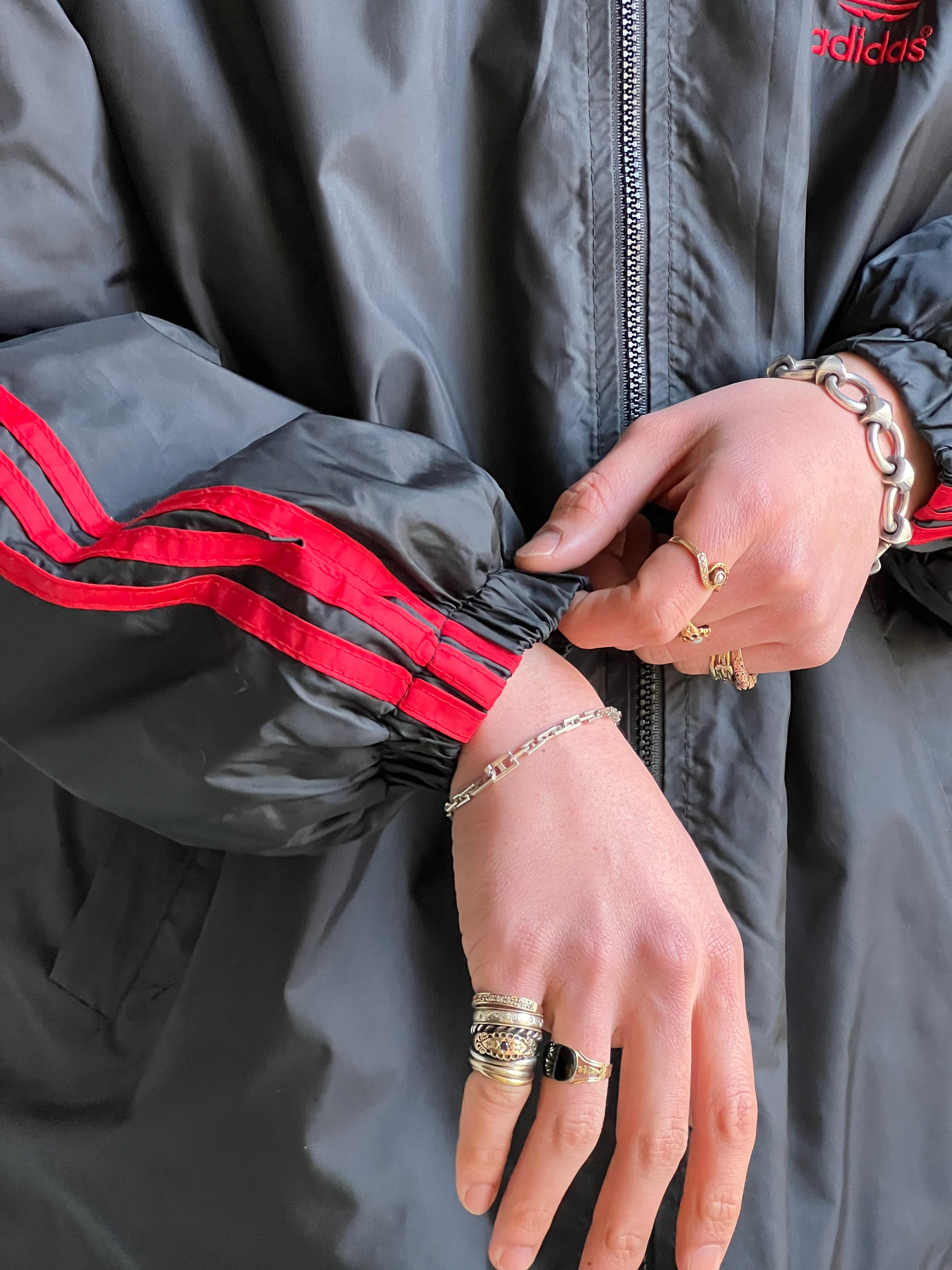 送料無料 アディダス 刺繍ロゴ レアカラー ゆるだぼ00s MA-1 ブルゾン adidas 00s ロゴ刺繍 古着 ハーフジップ フリースボア プルジャケット