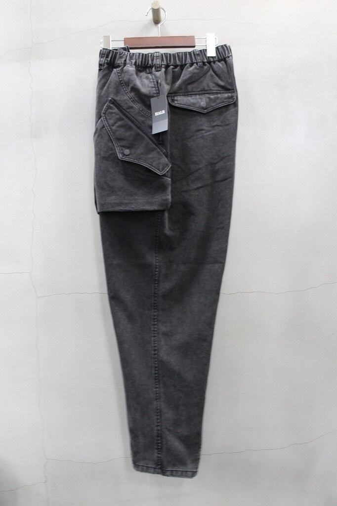 HALB ハルプ ワイドテーパードカーゴパンツ ブラック | batsutaka