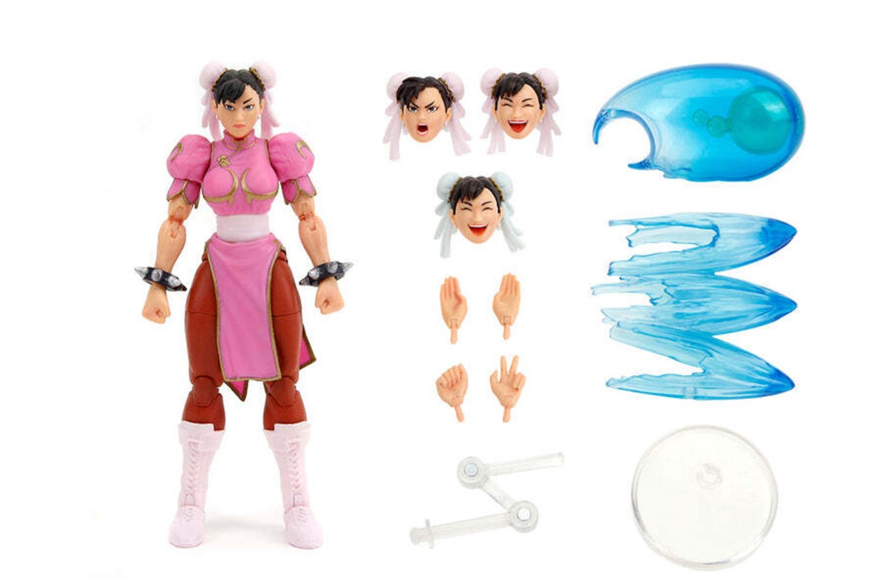 JADA TOYS Ultra Street Fighter II Chun-Li 2P Color Pink(DELUXE) 6 