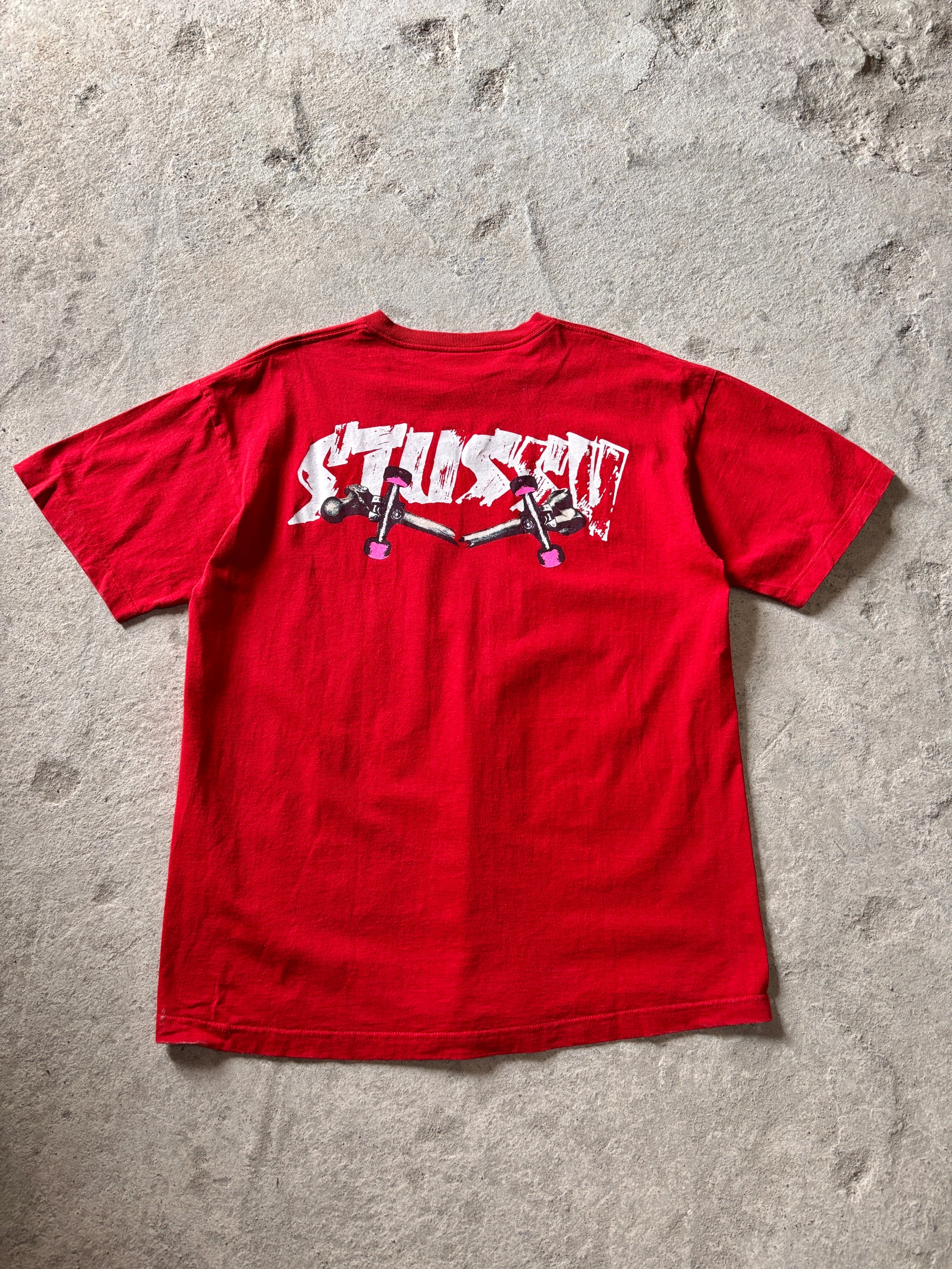 90s PROJECT DRAGON/BSF print Tee/L/ロゴプリントT/Tシャツ/BLUE