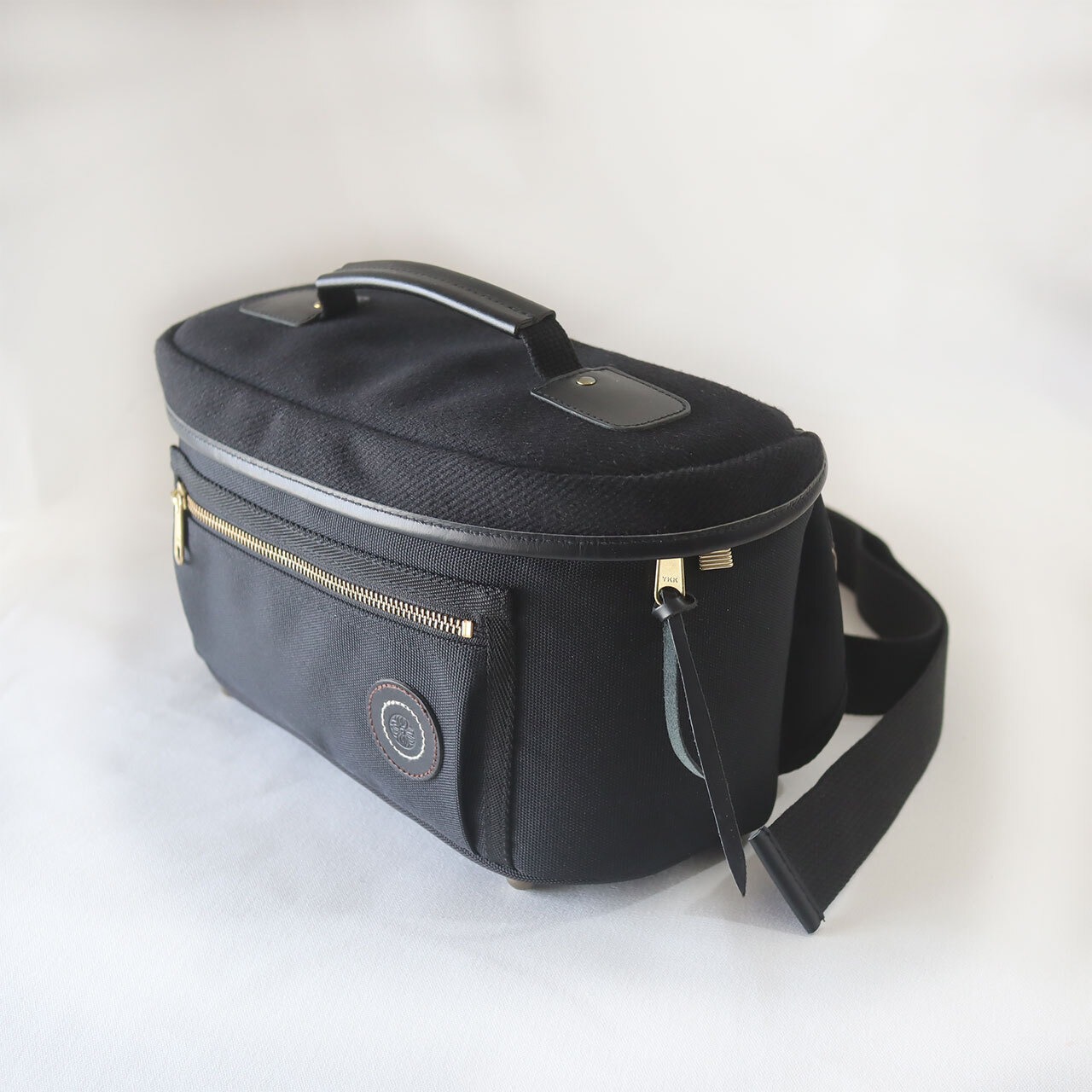 【Display Model】カメラバッグ / ARARAGI camera bag - Hemp-cotton top model / ブラック