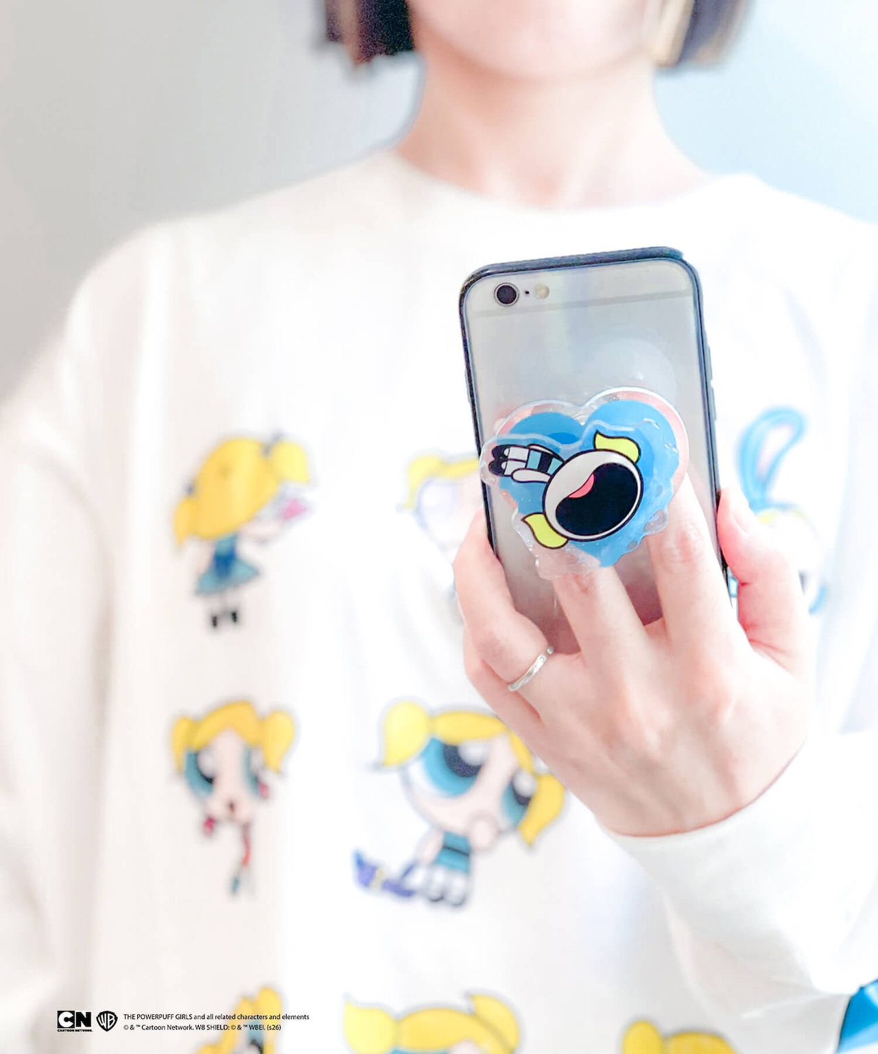 F268152_The Powerpuff Girls×Flapper ぐるぐるスマホグリップ【シールタイプ】 - 2