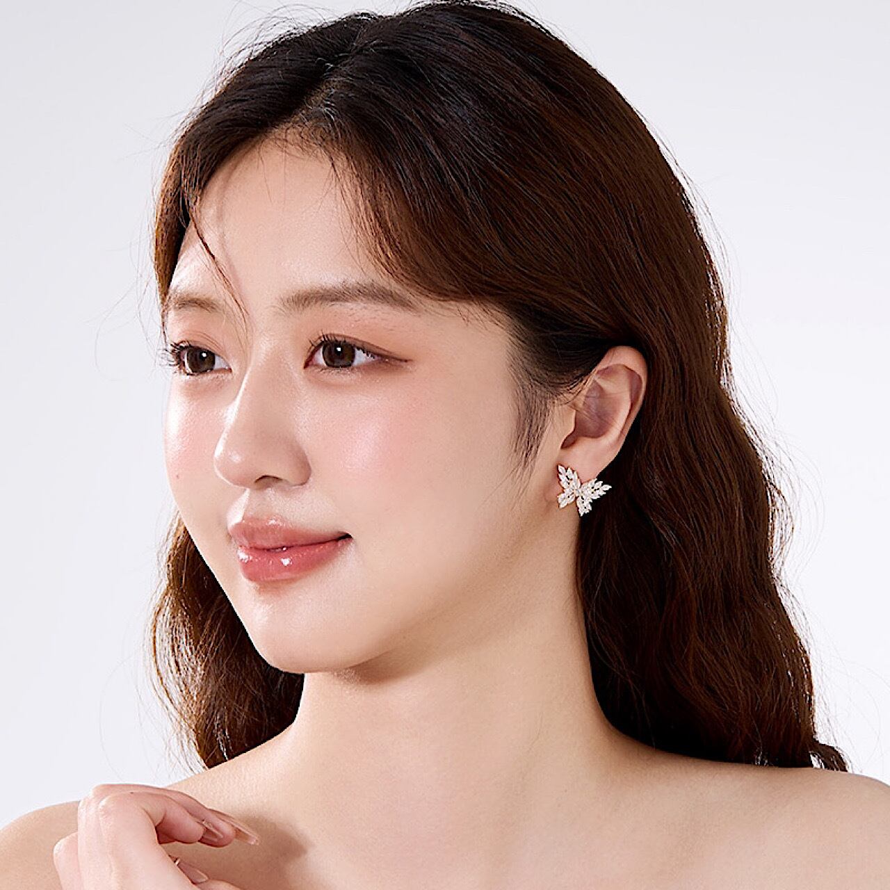 おしゃれ キラキラ ダイヤモンド シルバー ピアス | FANCY