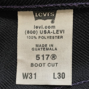 【LEVI'S】517 スタプレ ブーツカット フレアパンツ スラックス W32L31 リーバイス US古着