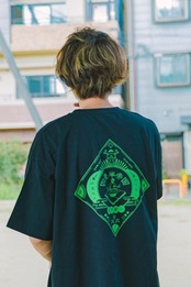 座半寝一 半袖 黒