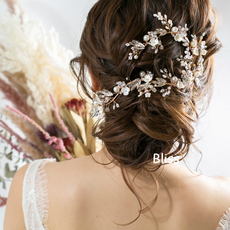 大人気新作 ウェディング 結婚式に ヘッドドレス ボンネ フラワーヘアアクセサリー