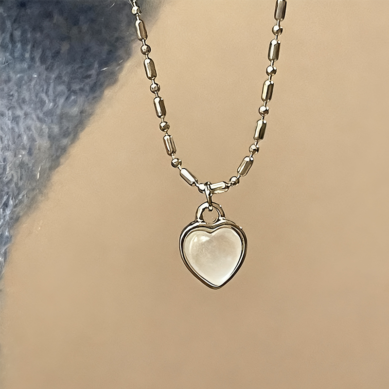 ZJ猫目石愛心ネックレス