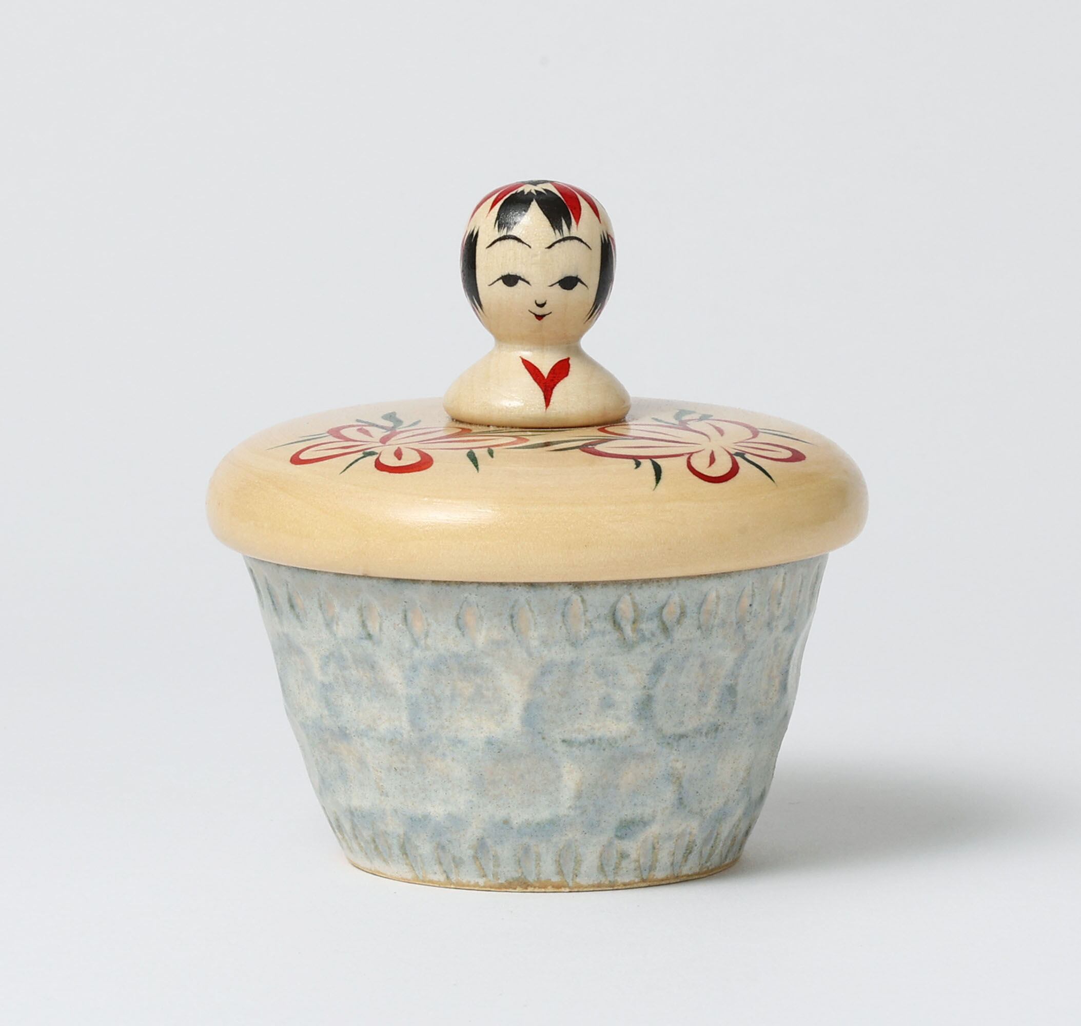 こけし蓋の器 Kokeshi lid with pottery | 加納陽平工人 Yohei KANO こけし蓋の器 Kokeshi lid with pottery | 加納陽平工人 Yohei KANO