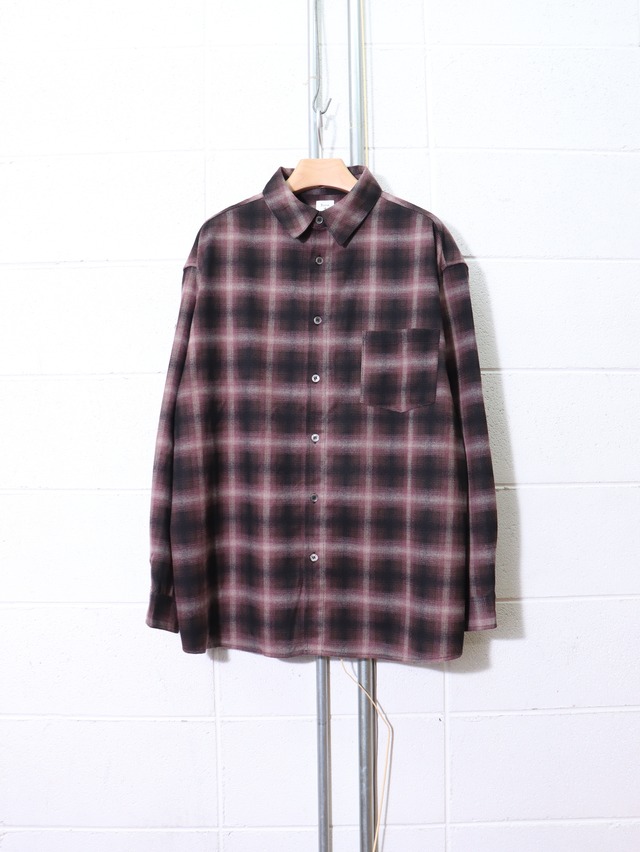 【Revo.】OMBRE CHECK SHIRT / 4色展開