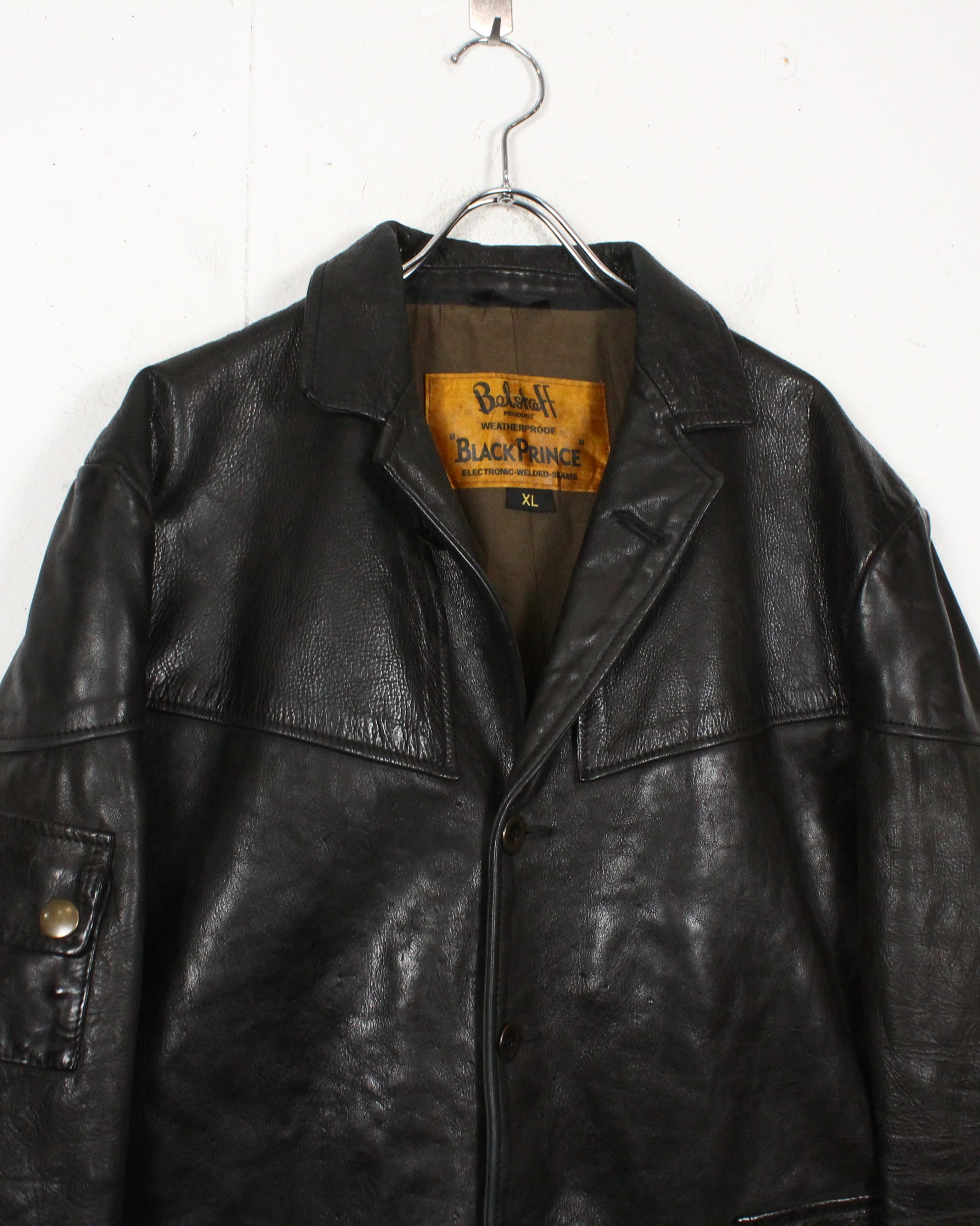 Caka act2】“Belstaff BLACK PRINCE” Special Leather Coverall Jacket