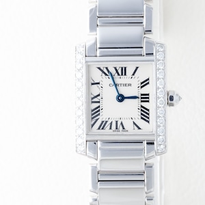 カルティエ タンクフランセーズ SM ホワイトゴールド 純正ダイヤモンド