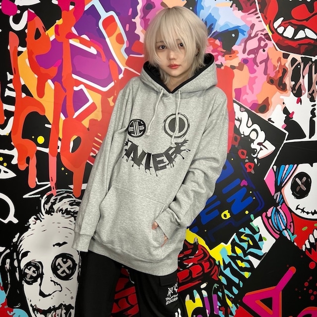 MIX GRAY×BLACK PULLOVER PARKA【10.0オンス】