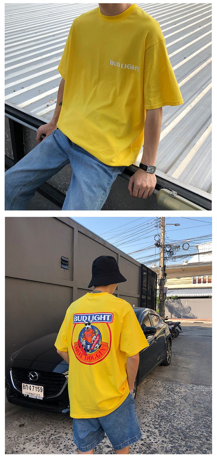 全2色 Tシャツ カットソー プリント カジュアル シンプル