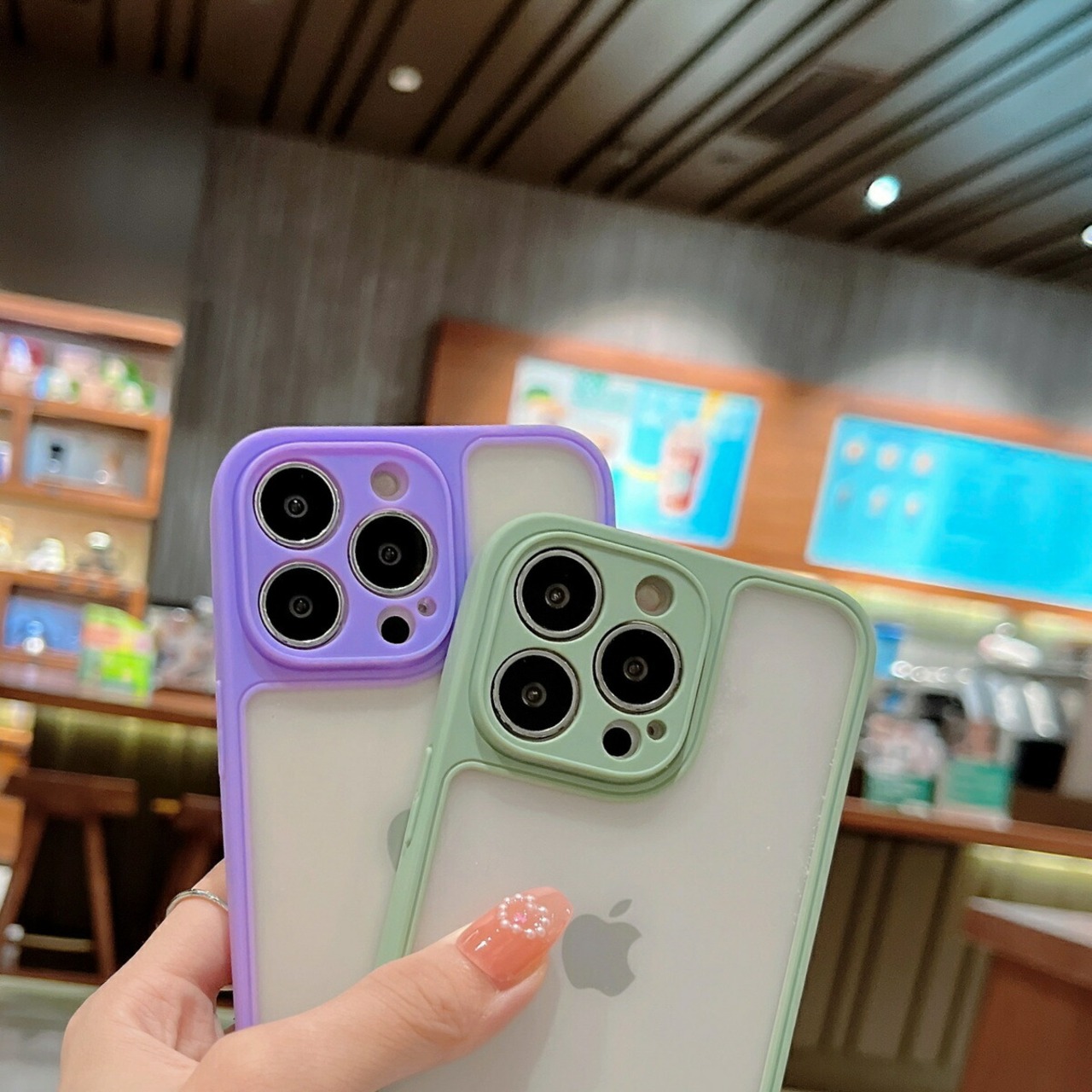 iPhone13 ケース クリアケース ストラップ付き iPhone12 ケース オシャレ iPhone11 Pro ケース iPhone13 Pro ケース 耐衝撃 韓国 かわいい 透明 アイフォン13 カバー カメラ保護 指紋防止