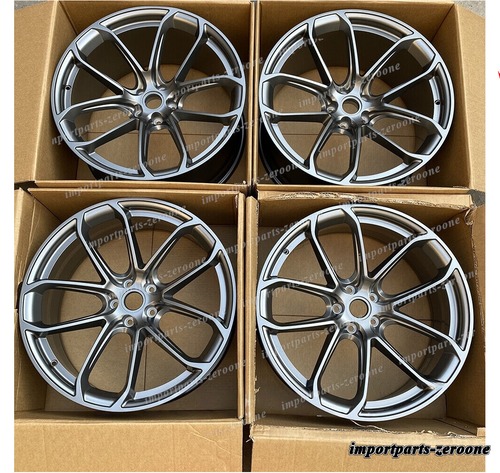 2020+ ポルシェ テイキャン 21インチ ツイン 5 スポークプラチナ シルVR スタイル ホイール -BRN-12140 鍛造 ★