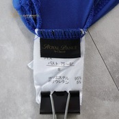 社交ダンス 衣装 トップス ブラウス ブルー系 チャコットロイヤルダンス Chacott ROYAL DANCE レッスン 練習 青 スリット袖 ビジュー リボン ドルマンスリーブ 大人っぽい 上品 おしゃれ フレア かわいい 華やか 鮮やか フェミニン お洒落 シンプル エレガント 軽やか ダンスウェア レディース スタイリッシュ