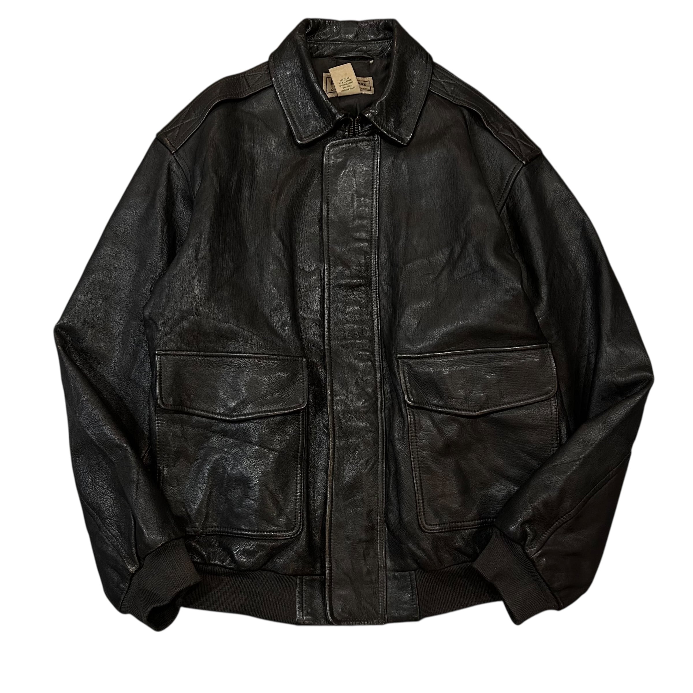 【古着】90’s L.L.Bean "A-2" Flight Jacket Brown