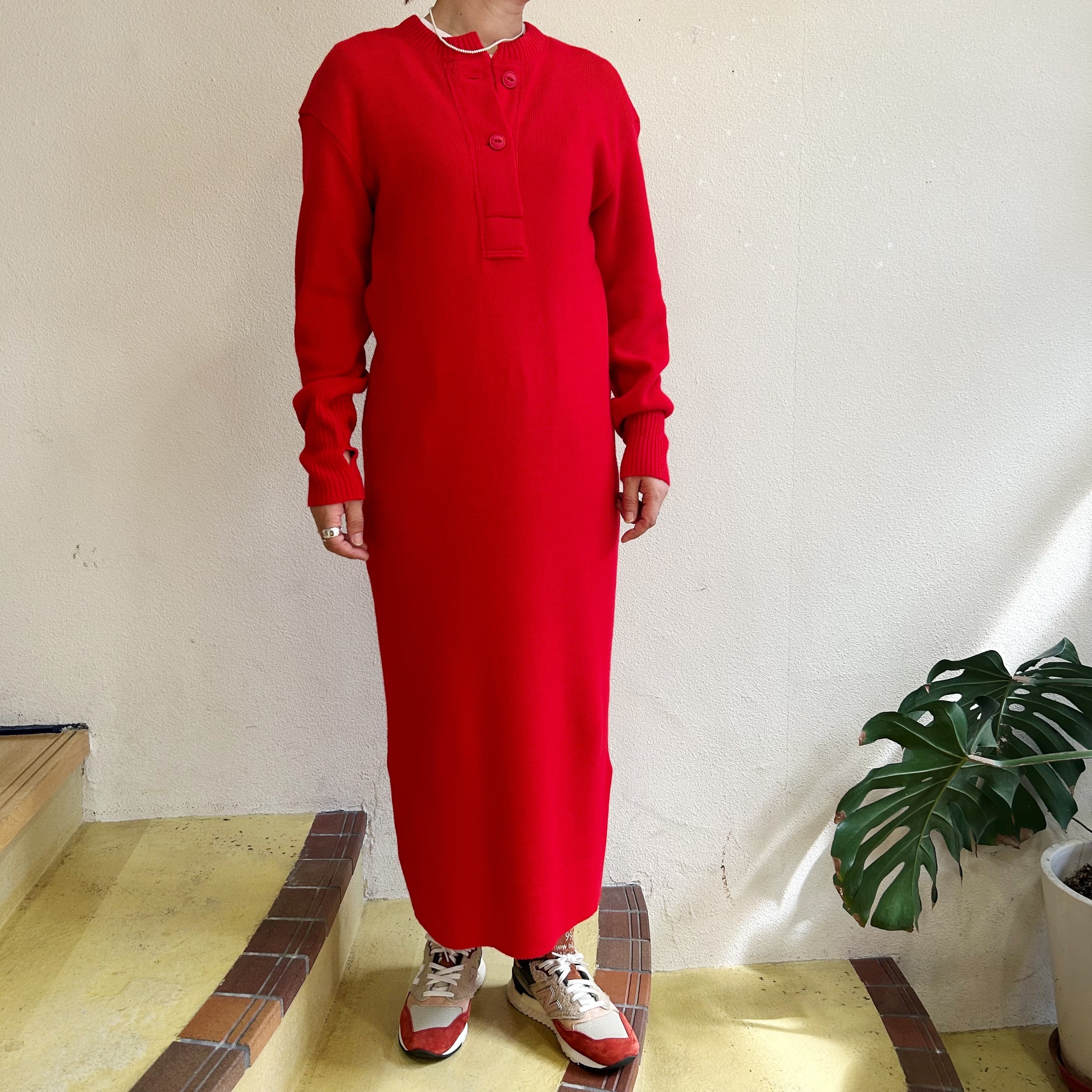 MEYAME/HENRY NECK LONG KNIT DRESS