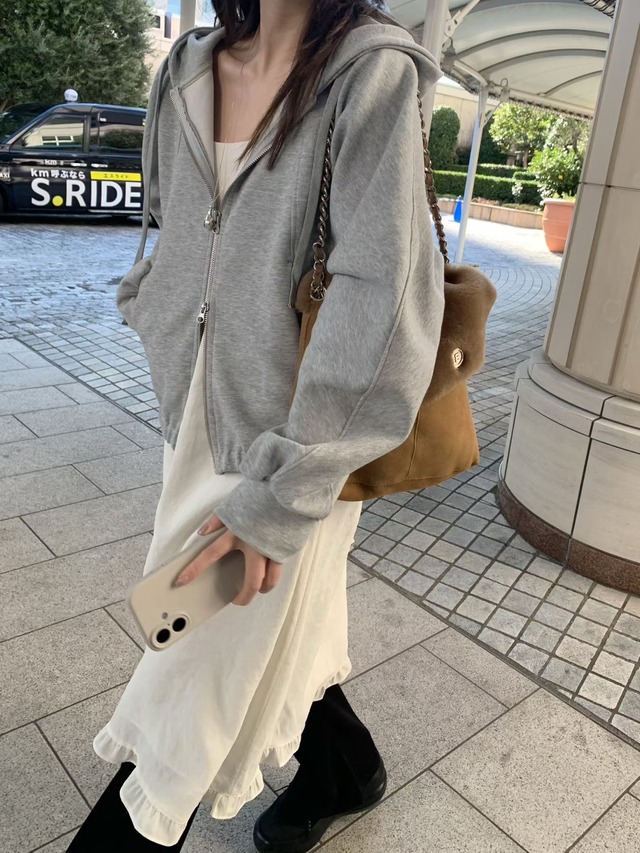 (予約) mellounge  / Frill two-way dress 2color