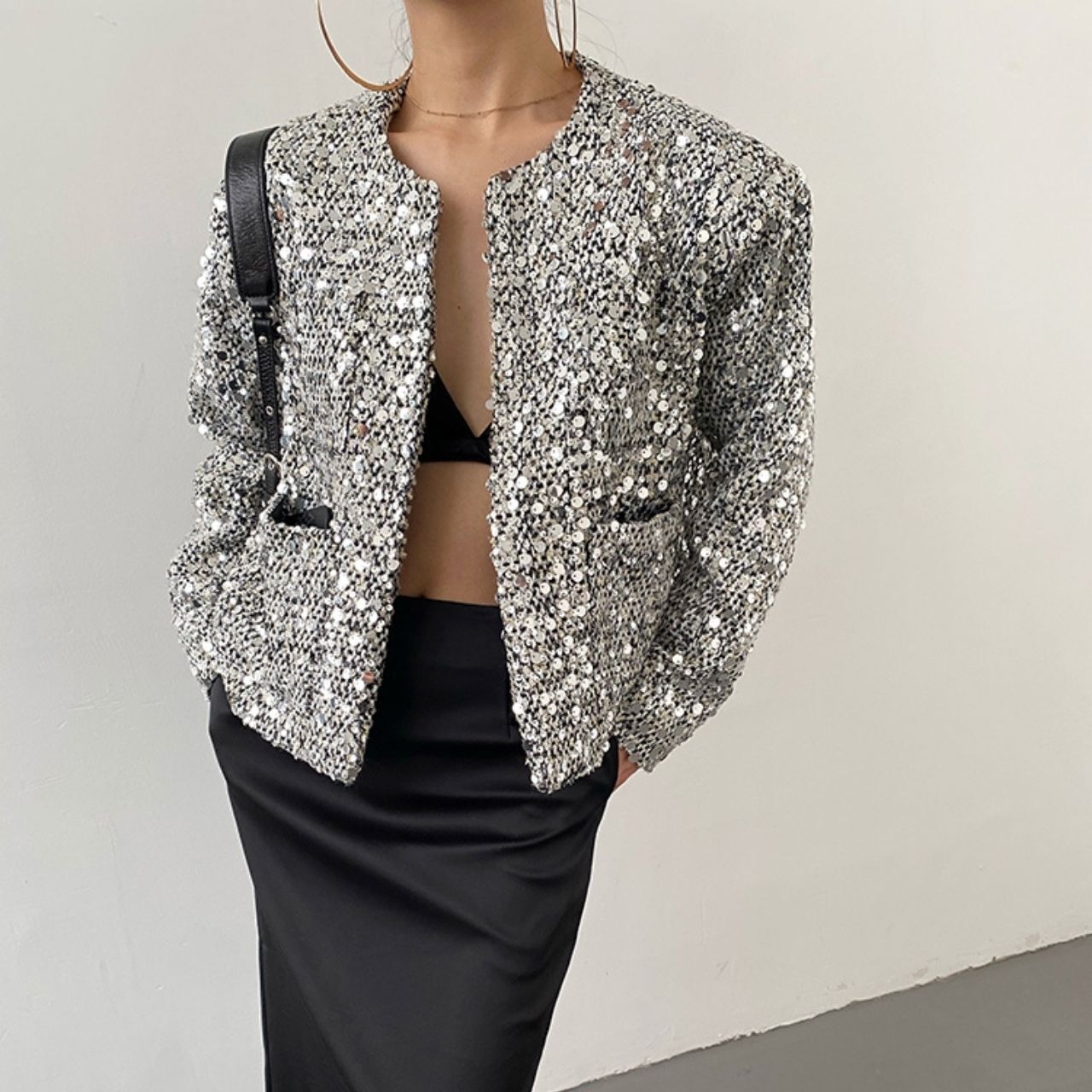 スパンコールウールジャケット　LT0020040