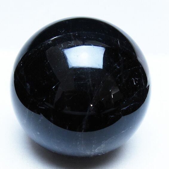 1.5Kg モリオン 黒水晶 丸玉 105mm スフィア 一点物 151-9375