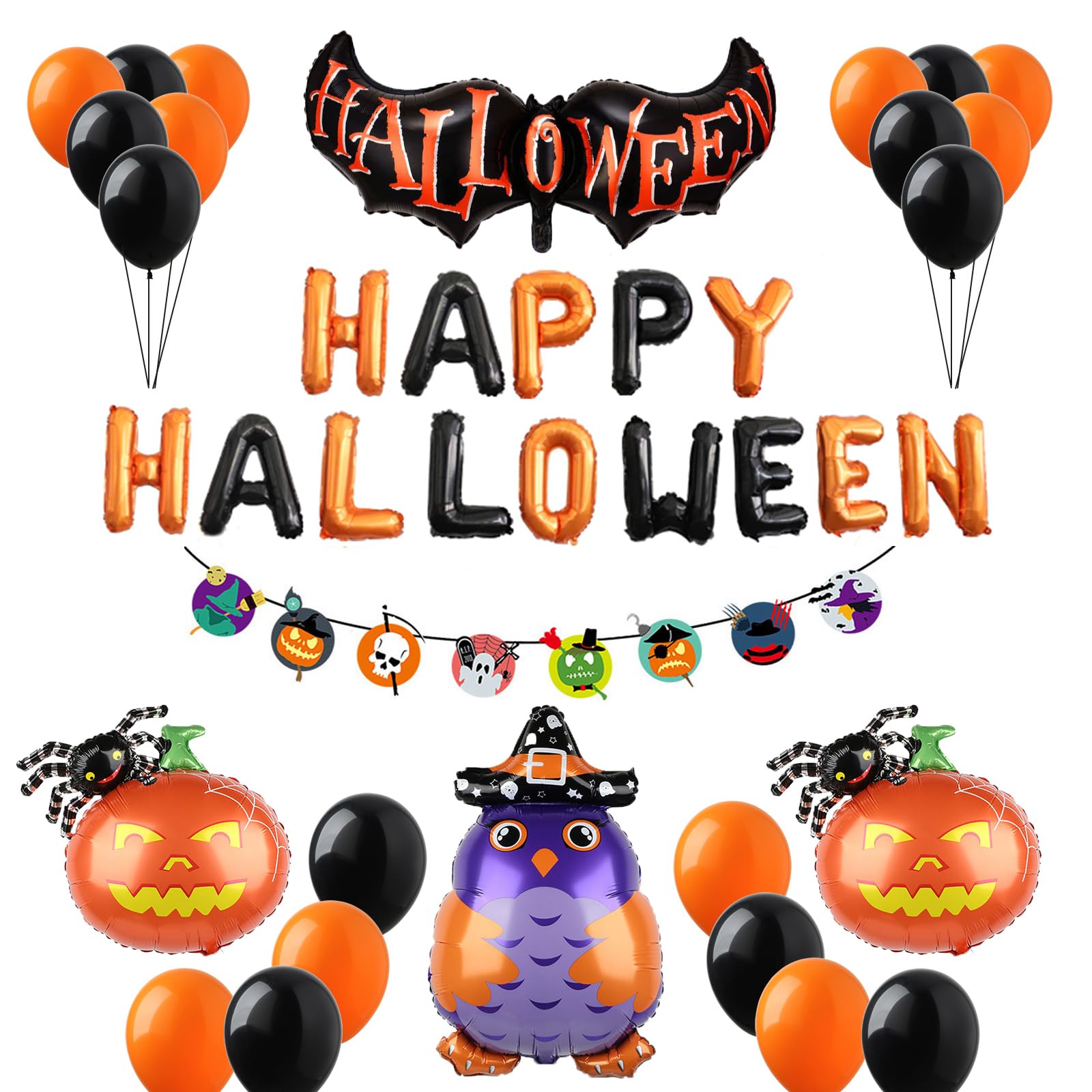 ハロウィンガーランド⭐︎パーティー HALLOWEEN パーティー飾り ハロウィン ガーランド 壁 飾り