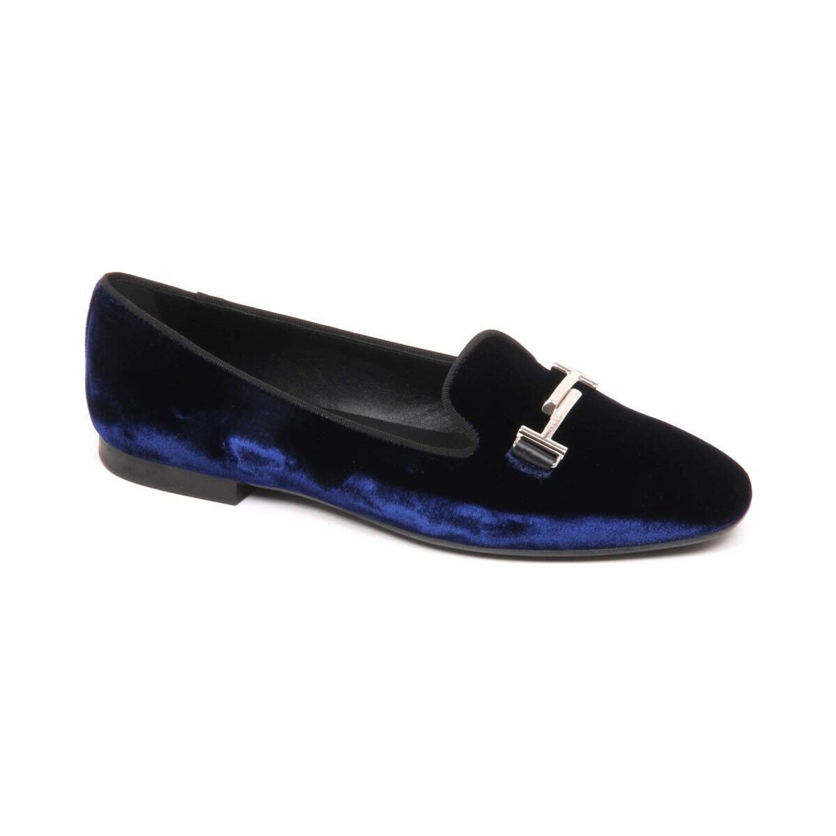 TOD'S トッズ レディース バレエシューズ ベルベット ネイビー
