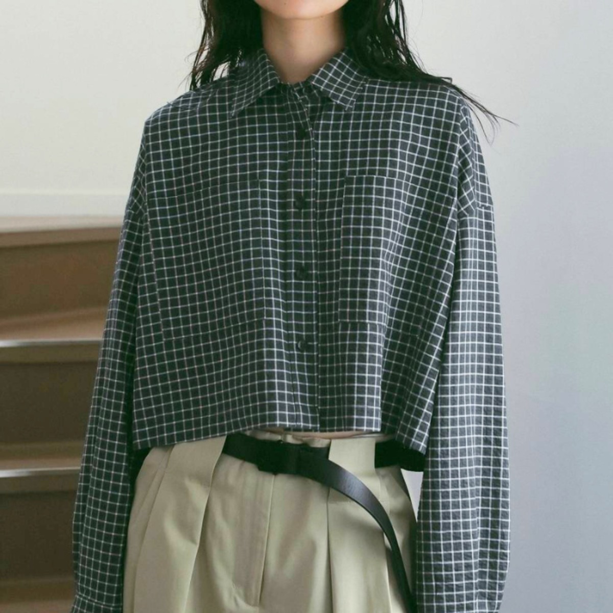 anuke 】Check Short Shirts | valance 福井｜レディース セレクト