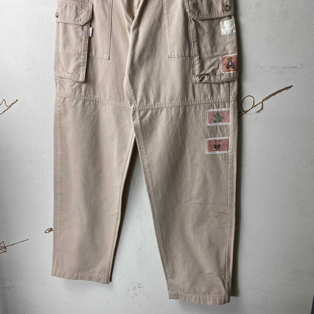 vintage KARL HELMUT patch design military cargo pants