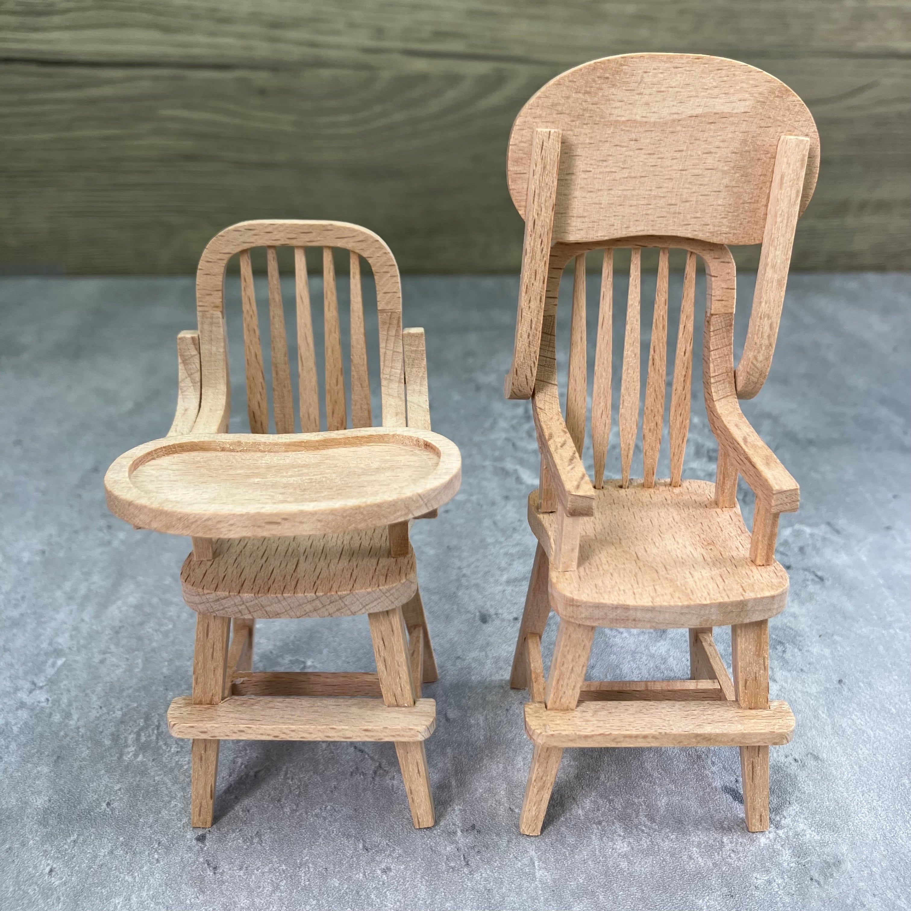 020-30065 ミニチュア家具 table&chair ベビーハイチェア | my