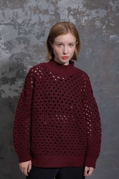 Bulky Crochet Long Top Knit