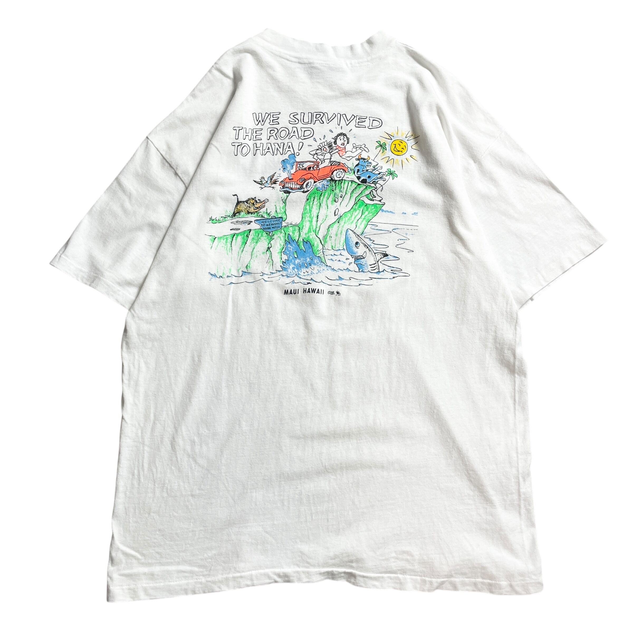 90s USA製 Hawaii おもしろプリント vintage T-shirt