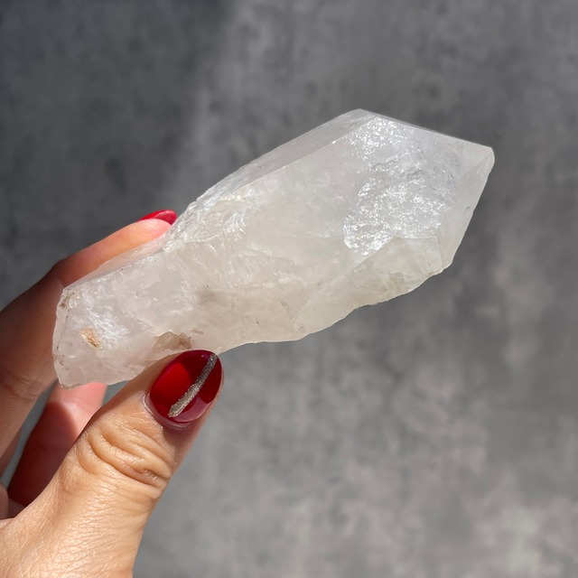 セプター形状【マダガスカル産 クォーツ】④ 水晶（石英）鉱物 天然石 パワーストーン　　