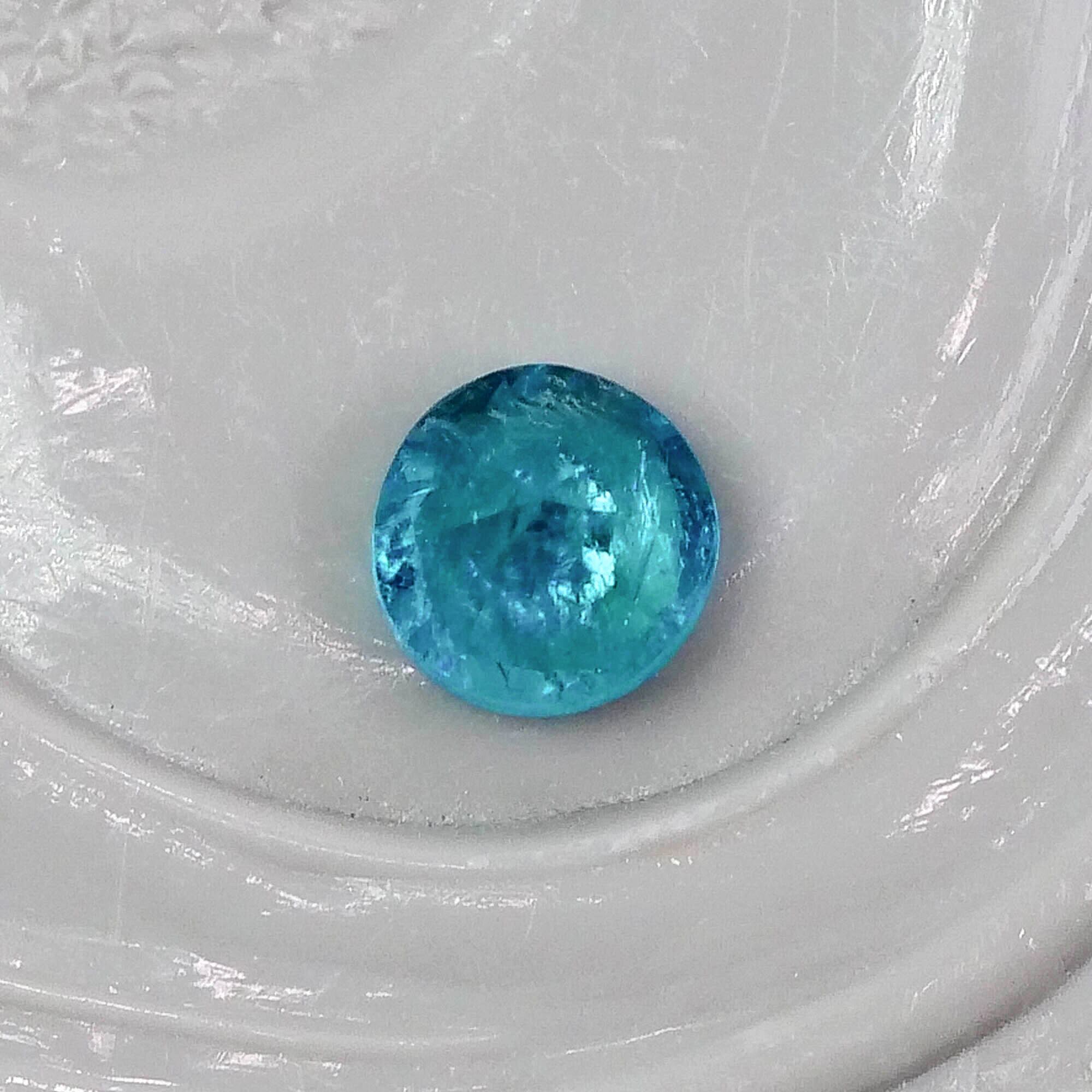 パライバトルマリン ブラジル産 0.08ct ラウンドカット 2.7mm×2.6mm