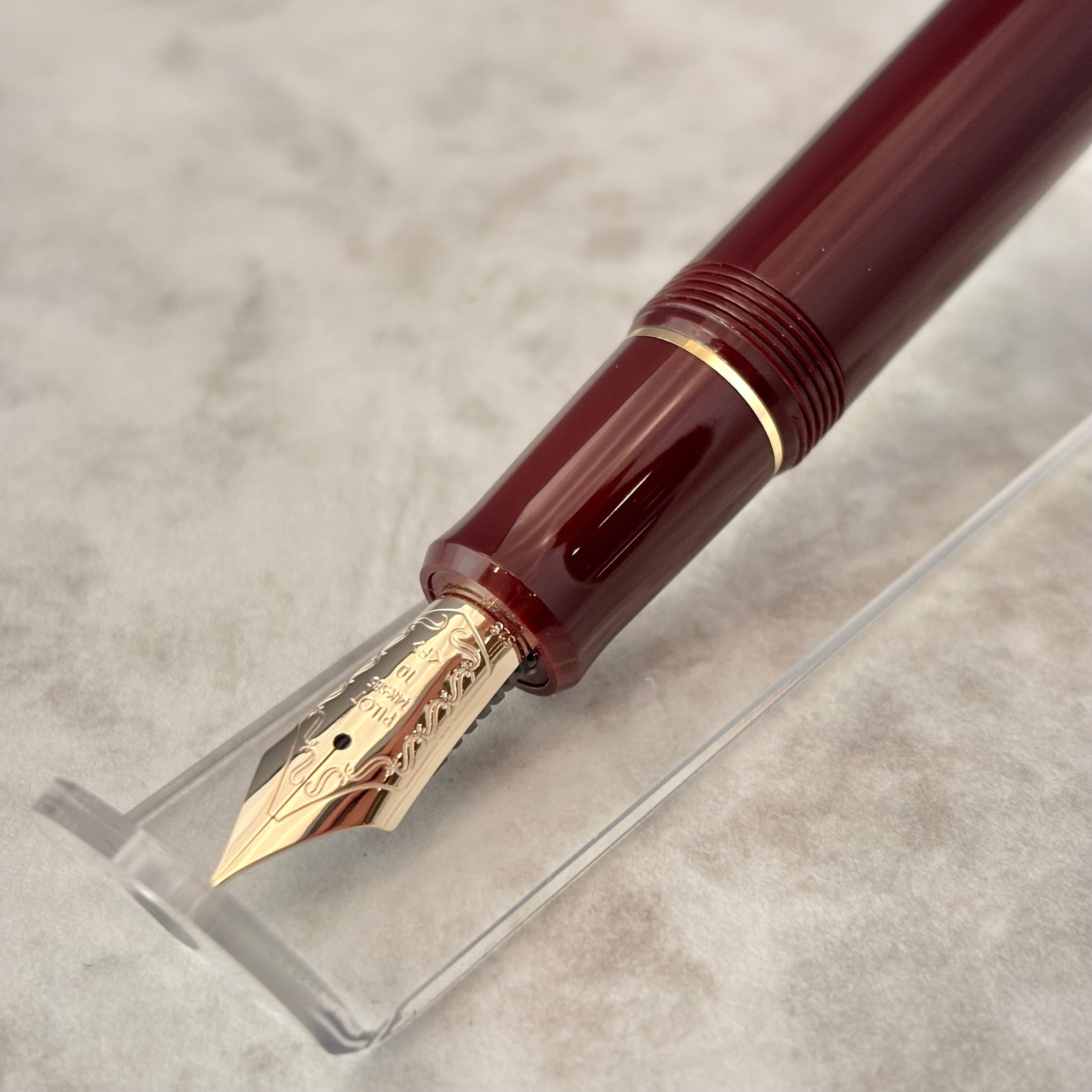 希少 PILOT パイロット 有り難 万年筆「ミュー」M H975 廃番品 ショート