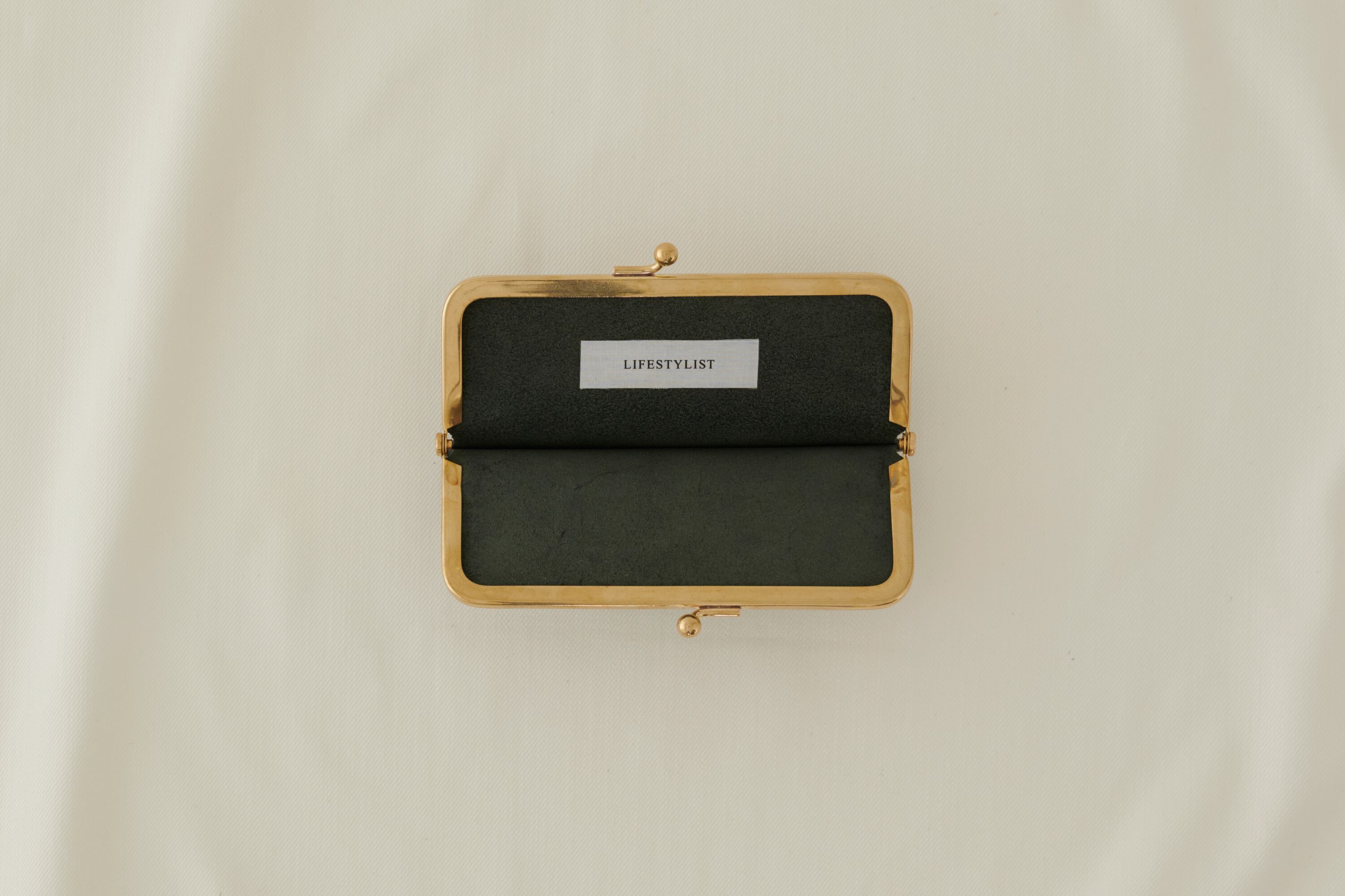 lifestylist Brass card case