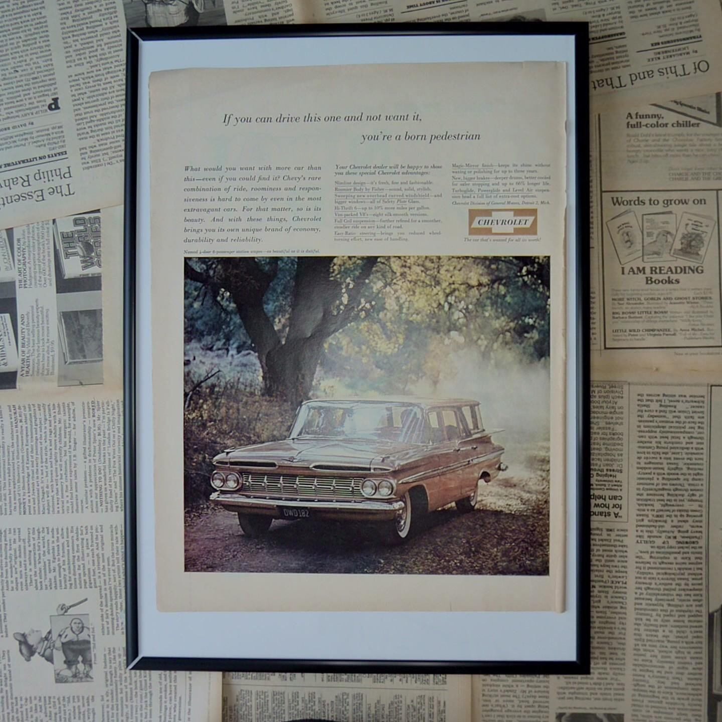 CHEVROLET 広告 雑誌 アメリカ 1960年代 ヴィンテージ ポスター